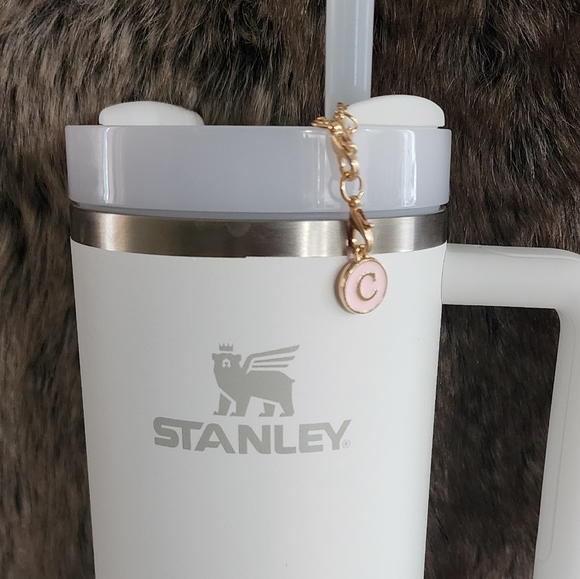 C pink Alphabet Letter Charm Accessories Stanley Cup ID Name Initial Let… - Picture 1 of 11